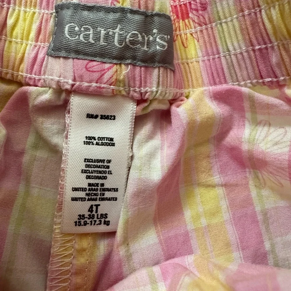 Vintage Carter’s Floral Plaid Girly Skort 4T